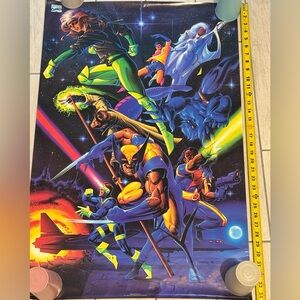 Vintage 1994 Marvel Comics X-Men Mail Only Poster #2581 22" x 34" Rare!